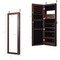 Costway Wall Door Mounted Mirror Jewelry Cabinet Organizer LED Lights